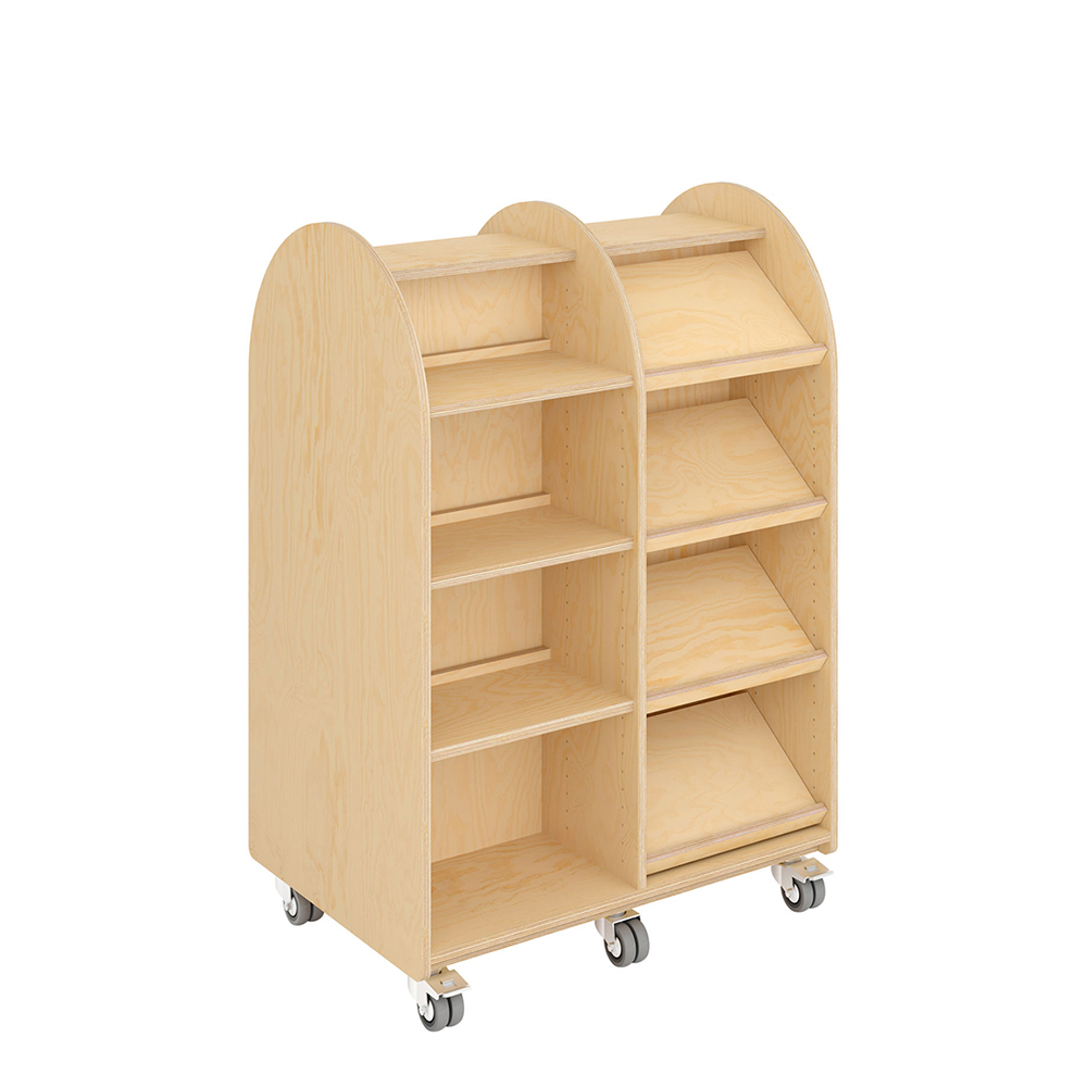 E21160 - double-sided with 20 shelves (16 adjustable)