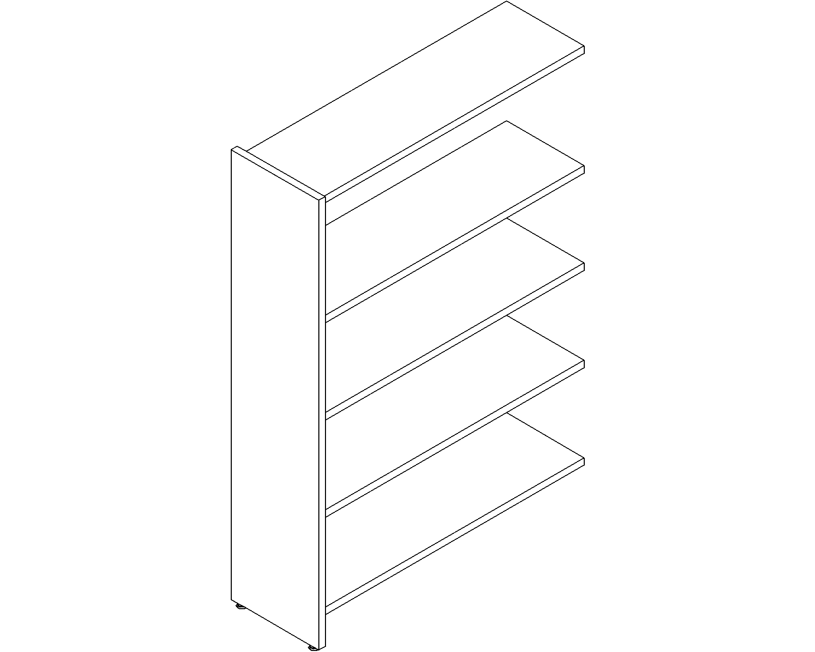 Lingo add-on - single-sided - H1520 - D300 - W1000 - 3D.dwg