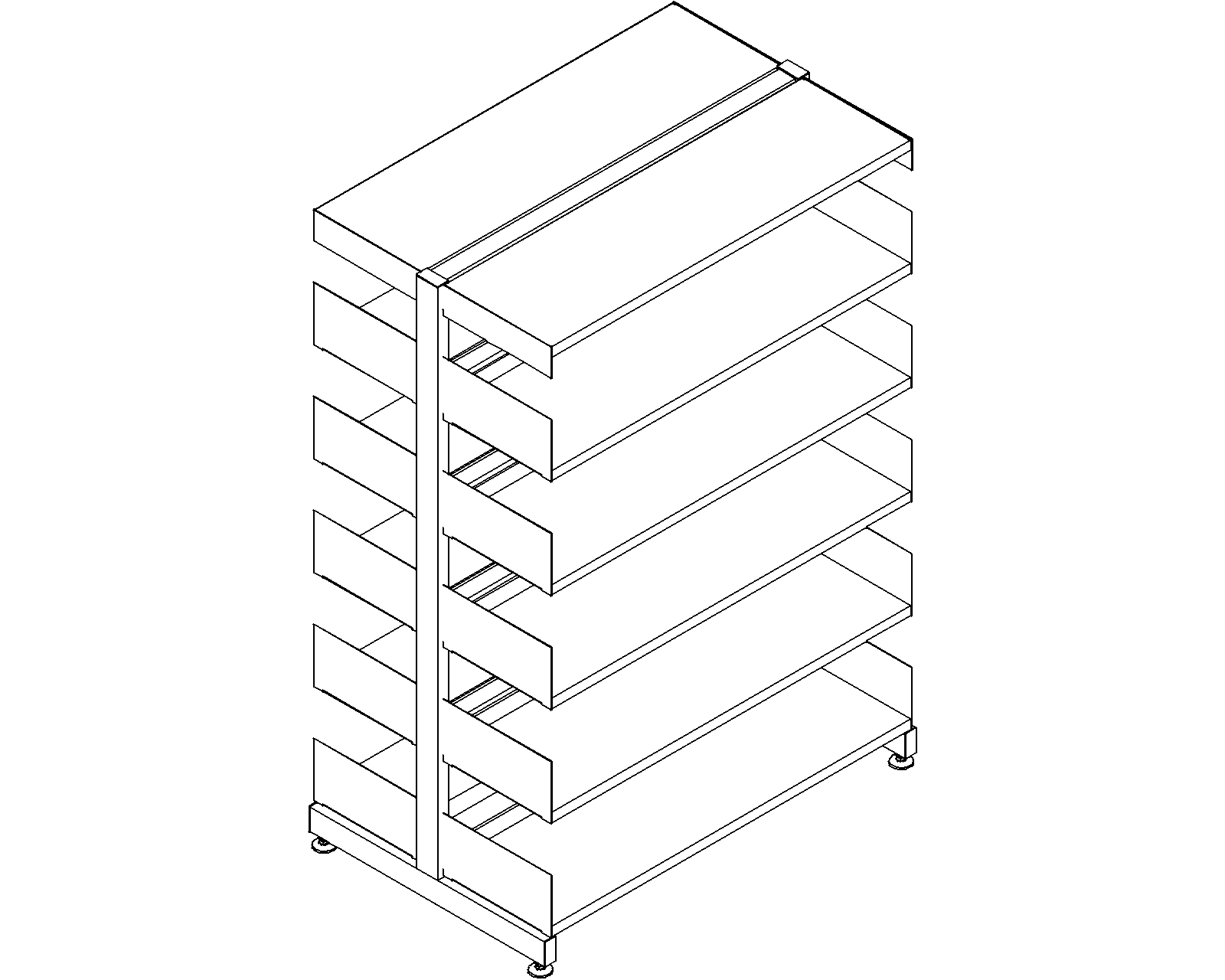 6030 starter - double-sided - H1520 - D300 - W1000 - 3D.dwg