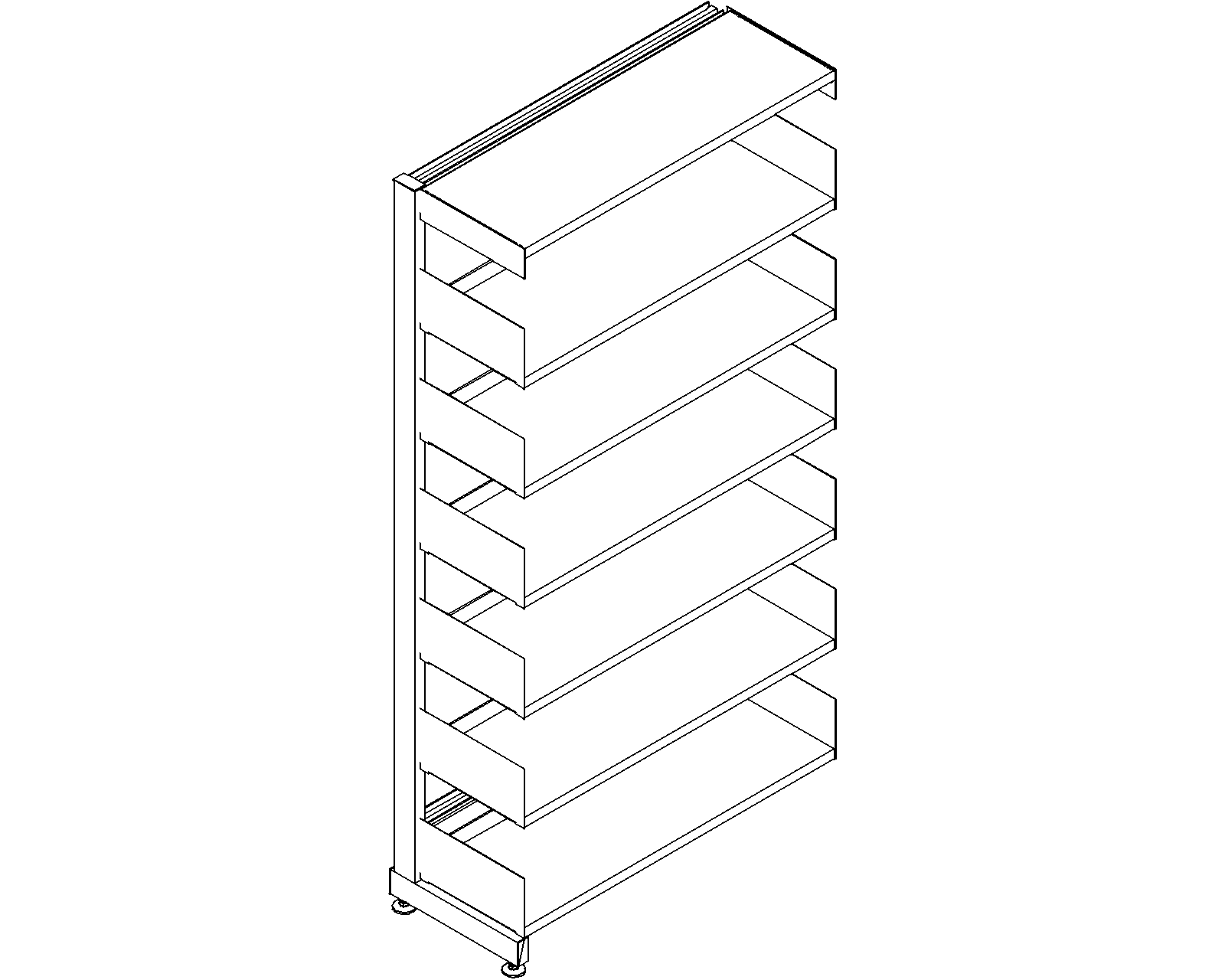 6030 add-on - single-sided - H1820 - D300 - W900 - 3D.dwg