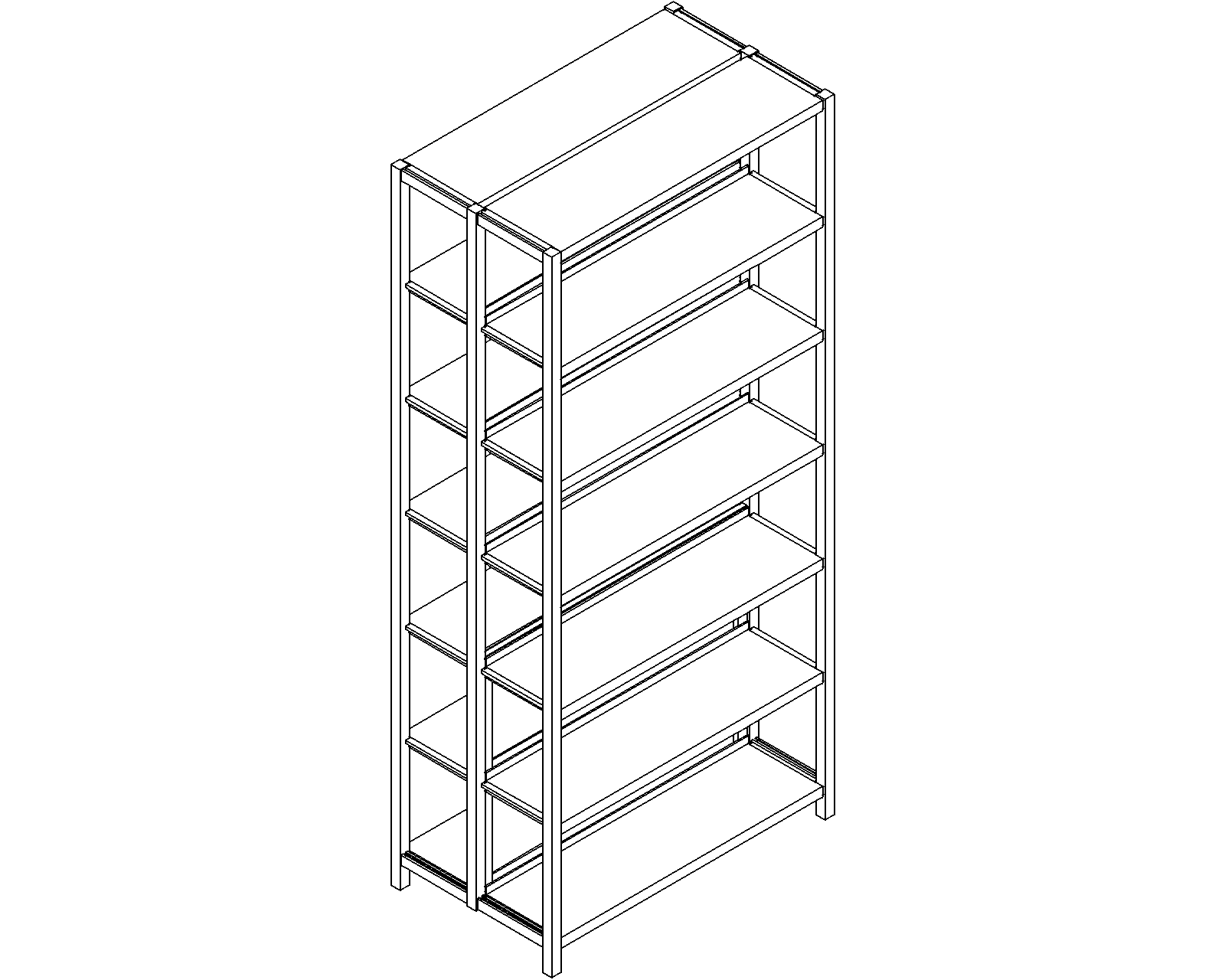 Uniflex starter – double-sided – H2050 – D250 – W900 – 3D.dwg