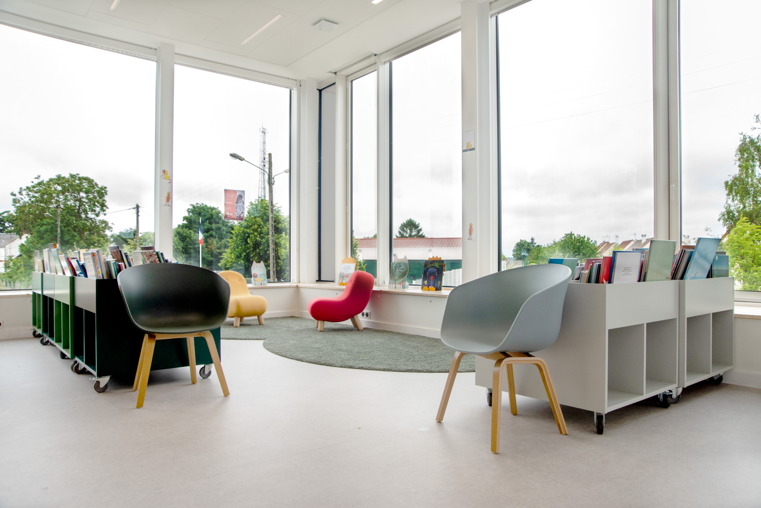 Angerville Public Library, France